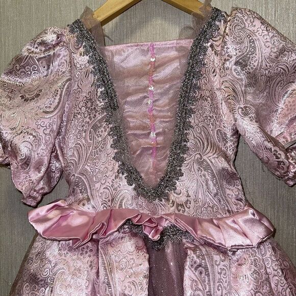 Girls Sz 6 Wishcraft Pink Formal Princess Dress Renassaince Gown Style Fancy - Picture 4 of 9